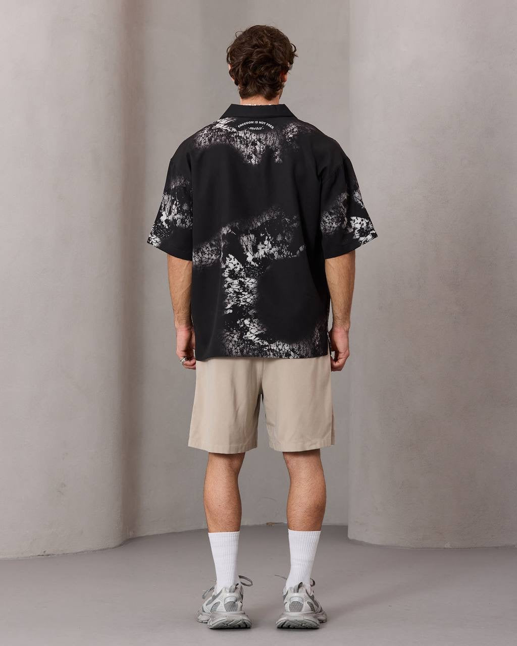Ink Bleed oversized botton up