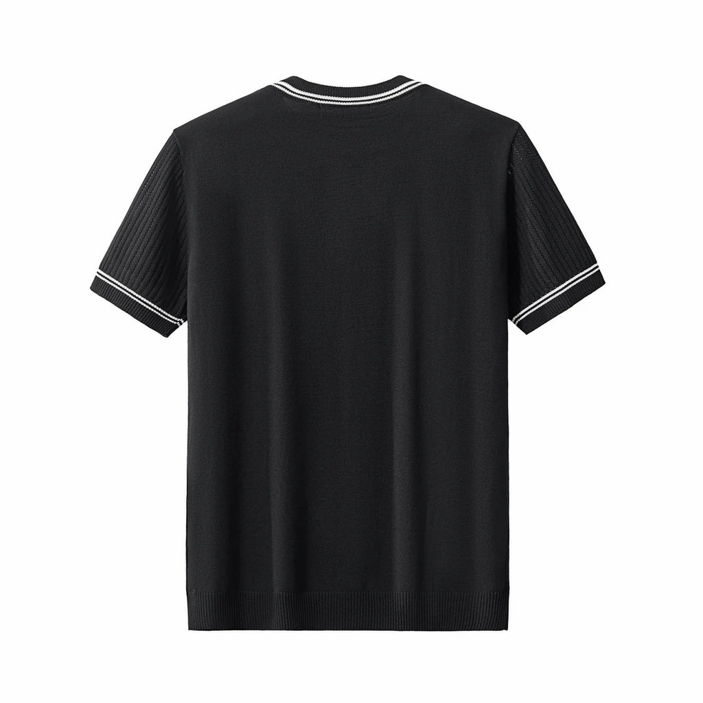 STRATO TRIM TEE BLACK BARACCO