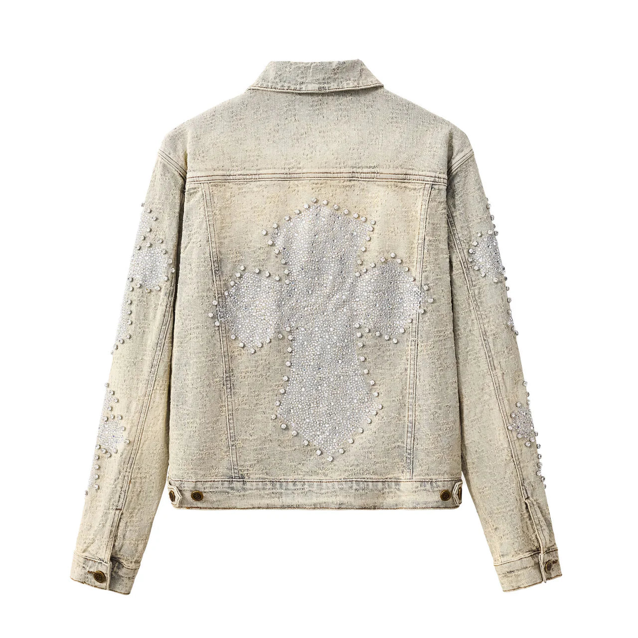 SANCTUM CROSS DENIM JKT – CENTURY PENTHOUSE TAN