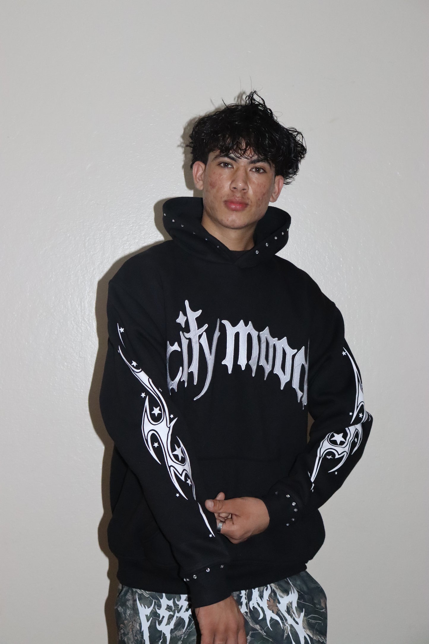 City Mood Embroidered Hoodie