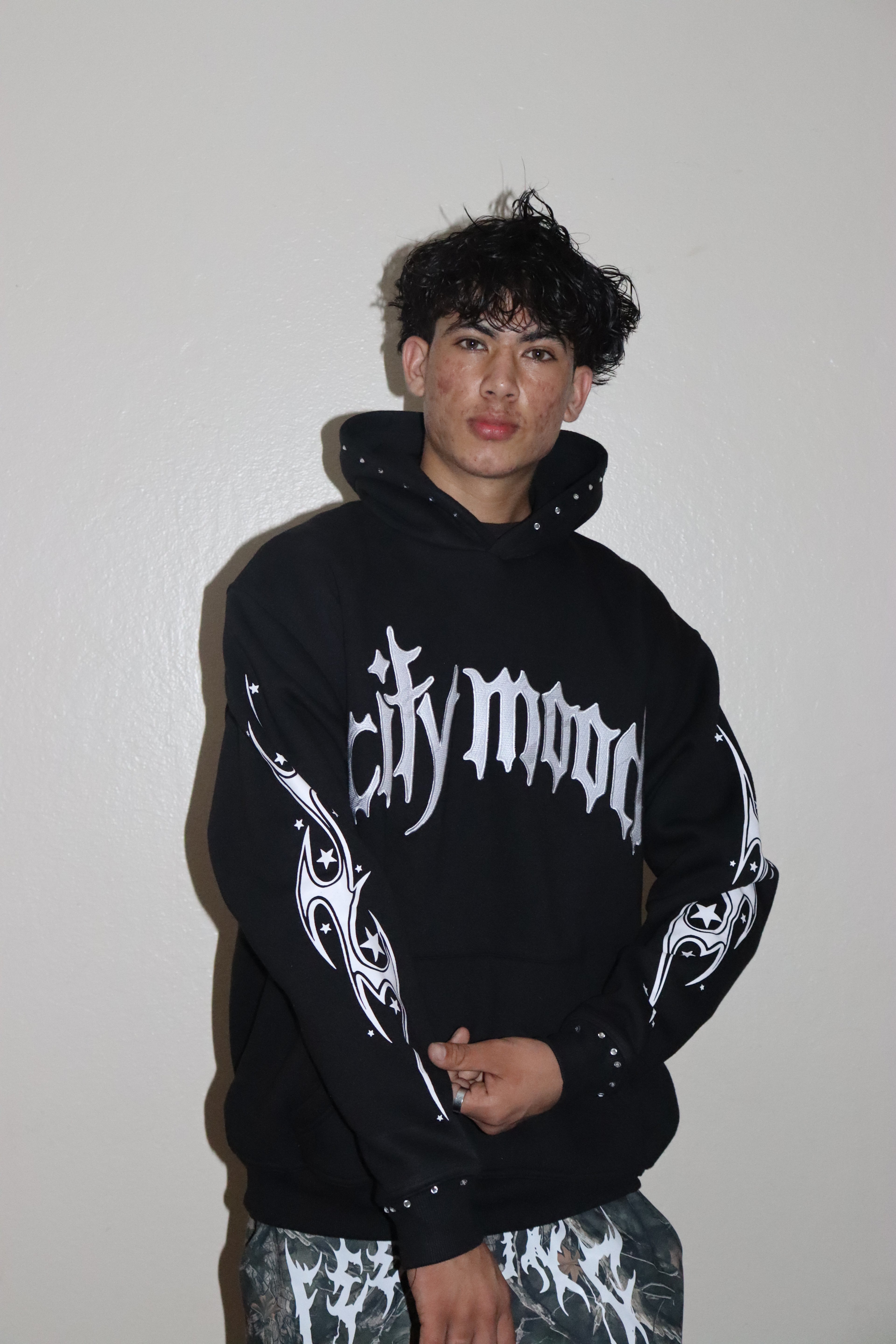 City Mood Embroidered Hoodie
