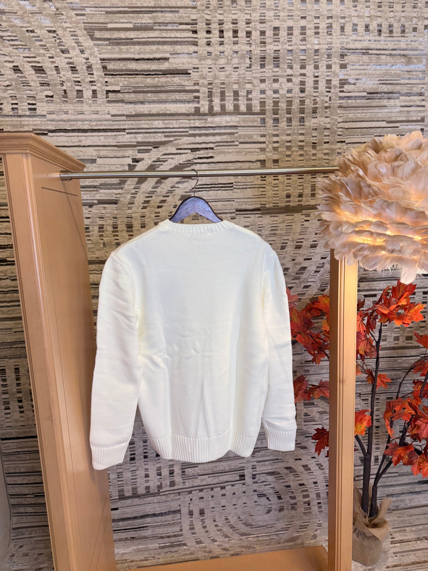 A Heart White Hoodie Sweater long sleeve