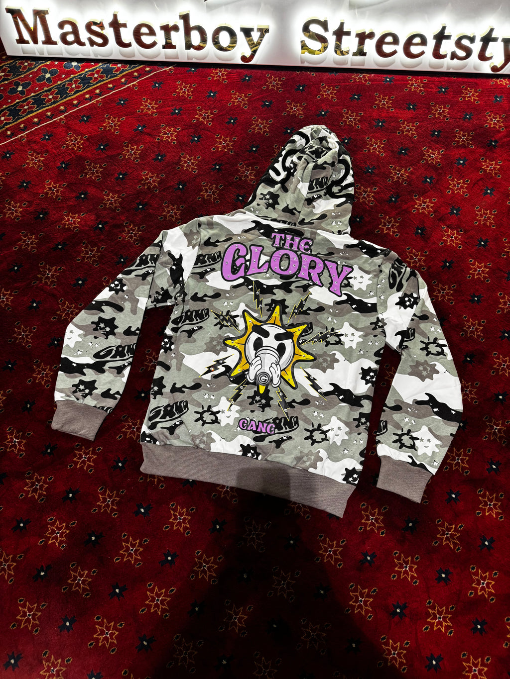 GLOGANG Full Zip Camouflage Hoodie