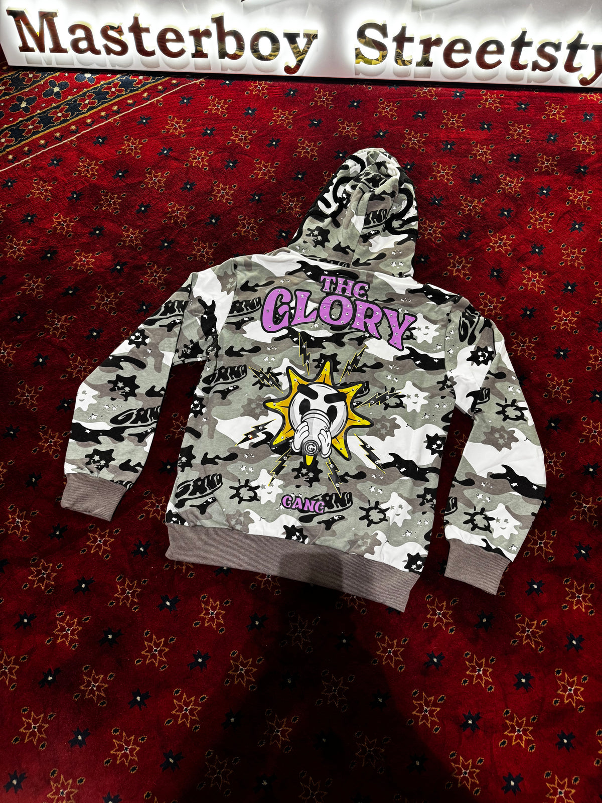 GLOGANG Full Zip Camouflage Hoodie