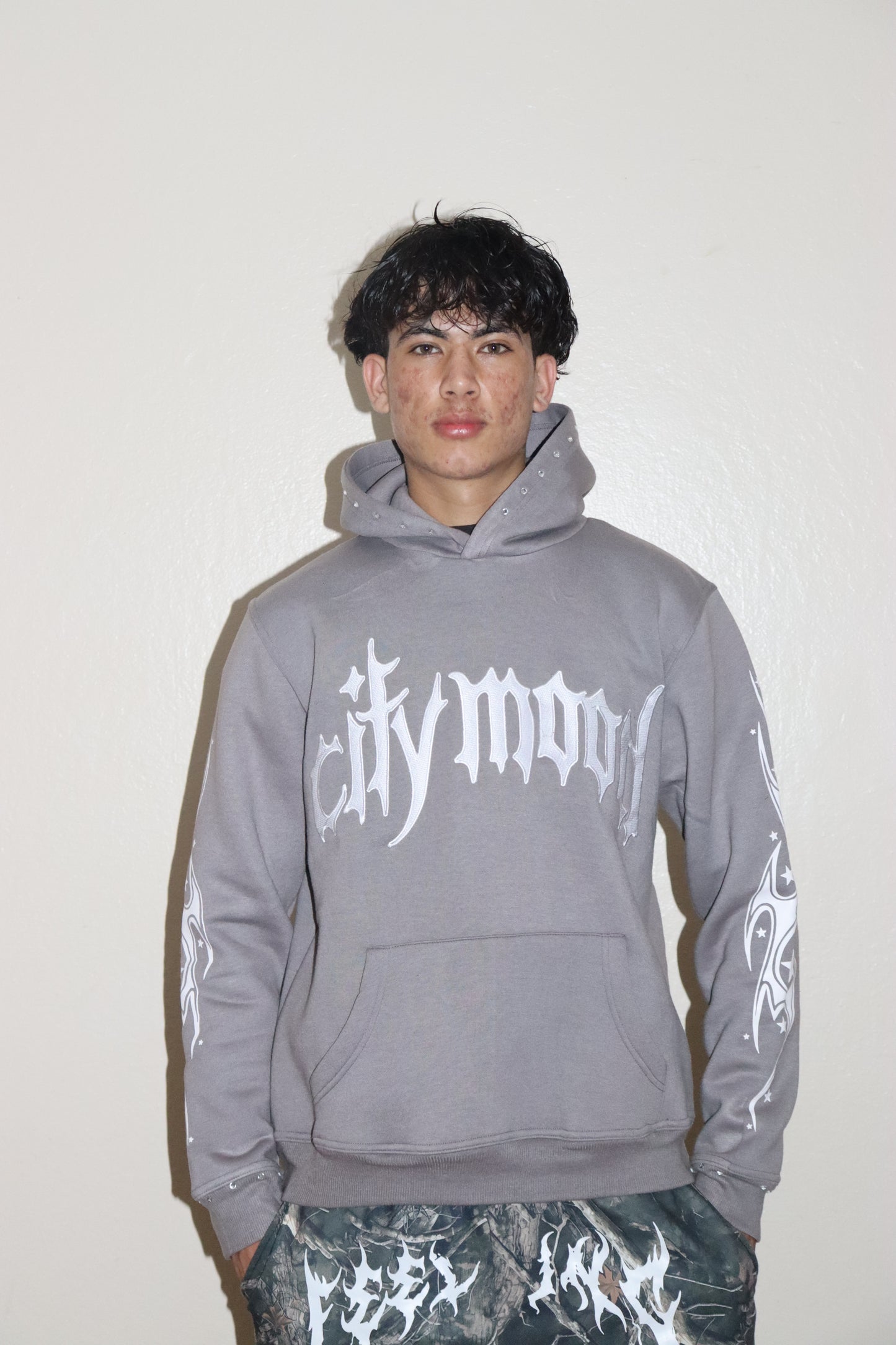 City Mood Embroidered Hoodie