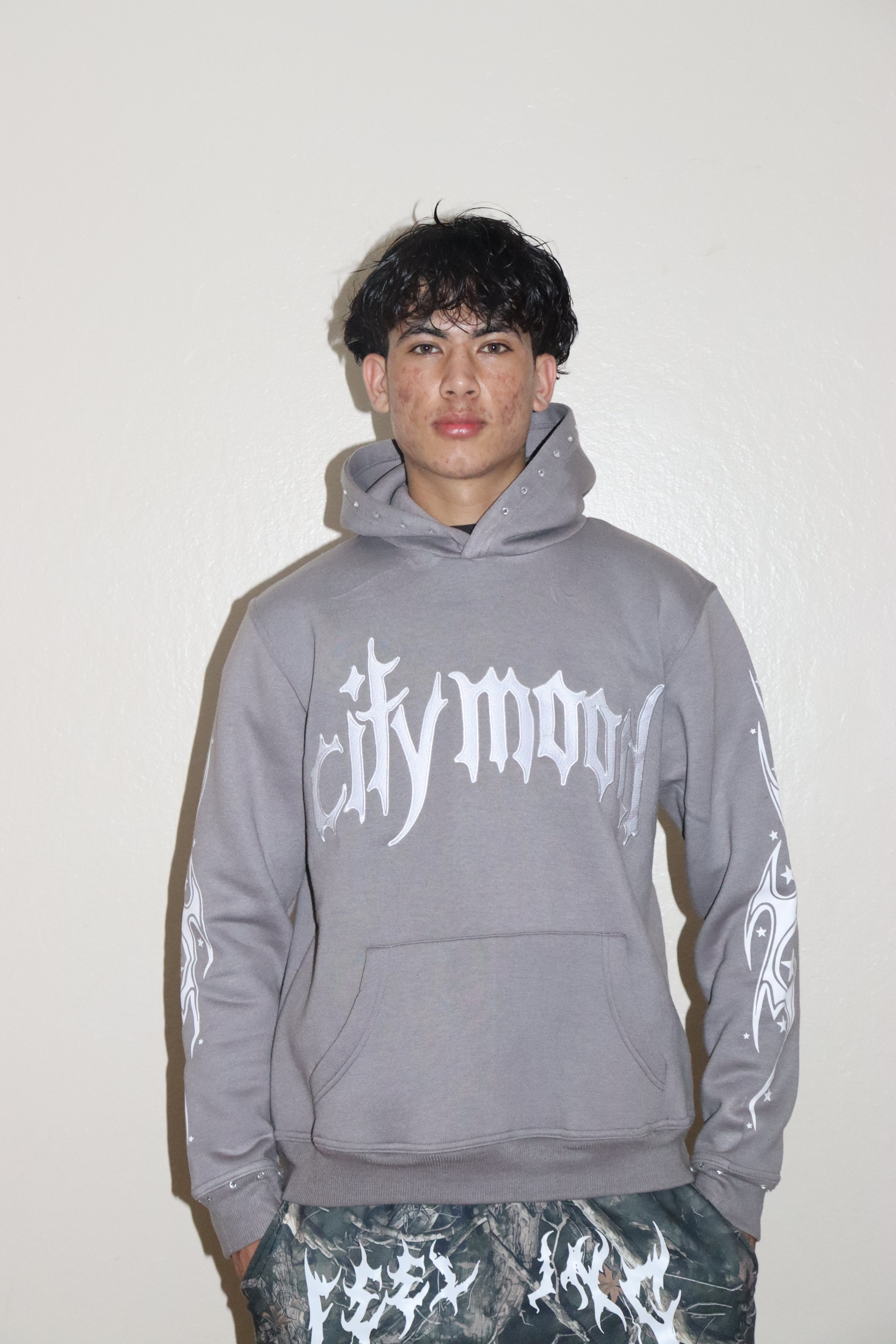 City Mood Embroidered Hoodie