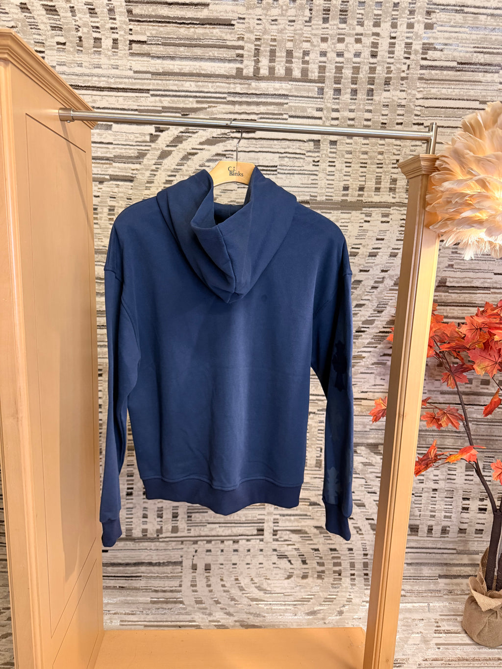 Mid night cross Zip up hoodie