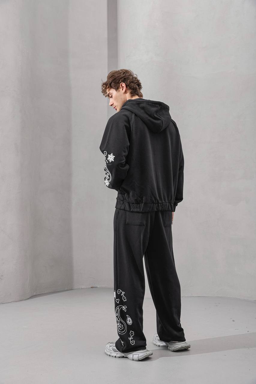 Black zip up hoodie