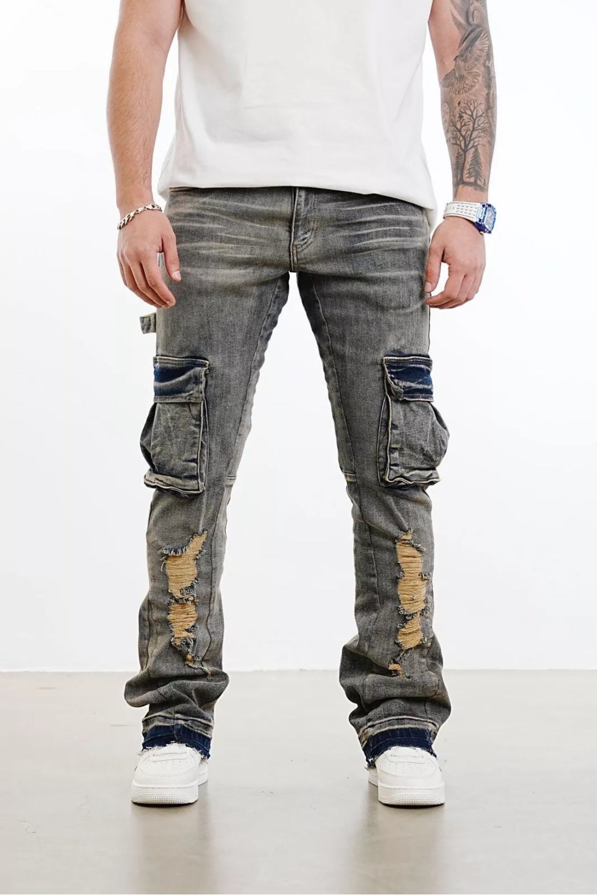 Flared men jeans