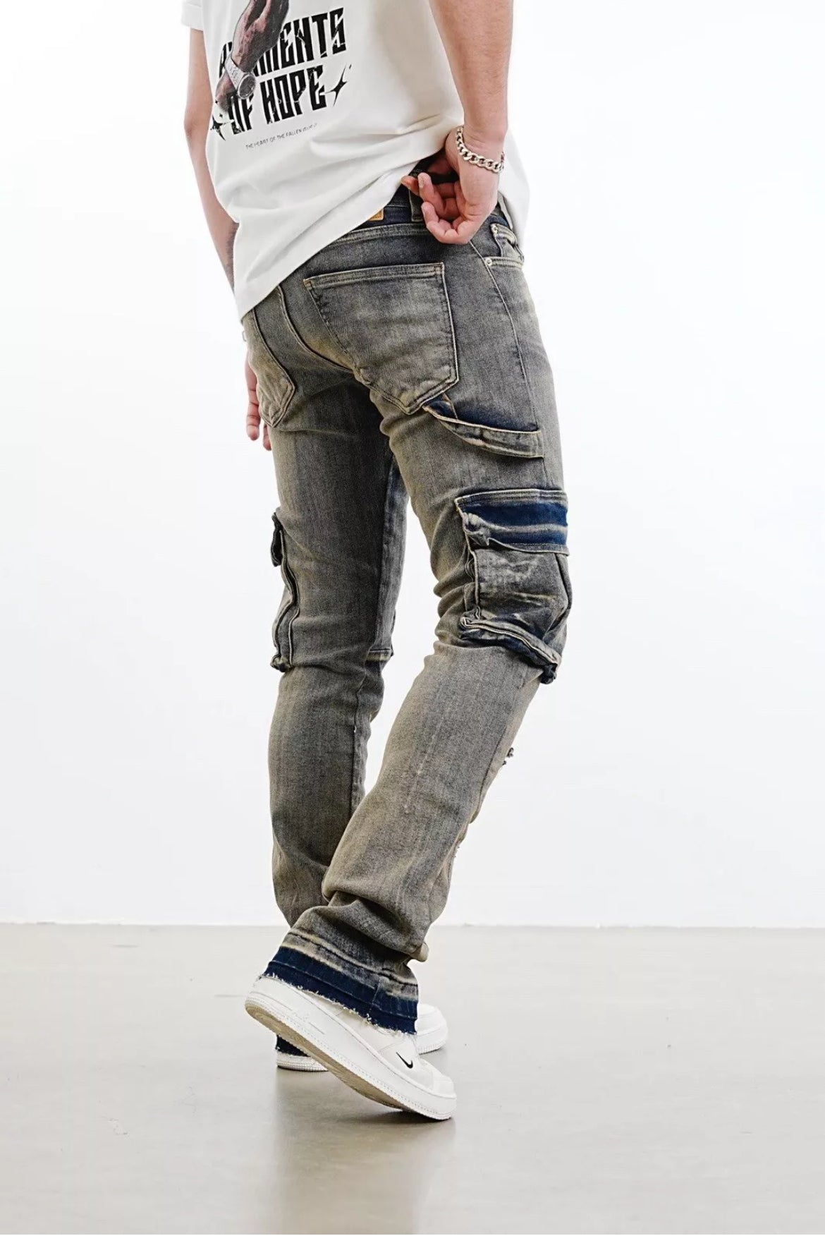 Flared men jeans