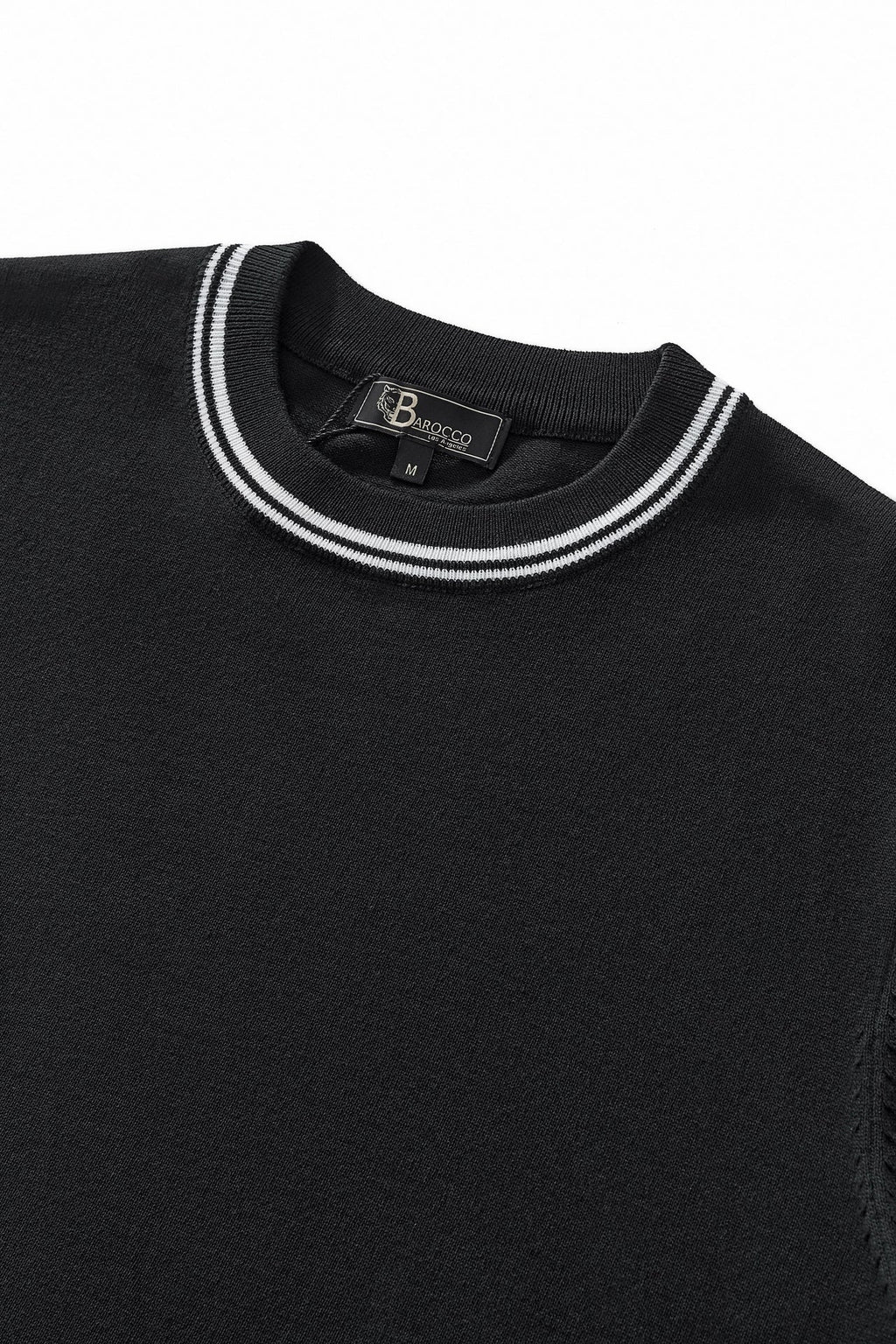 STRATO TRIM TEE BLACK BARACCO