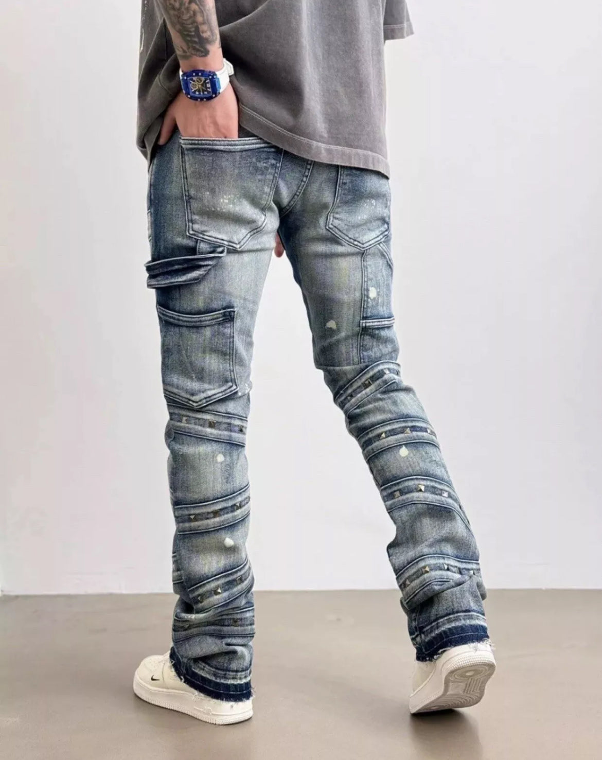 Flared men jeans