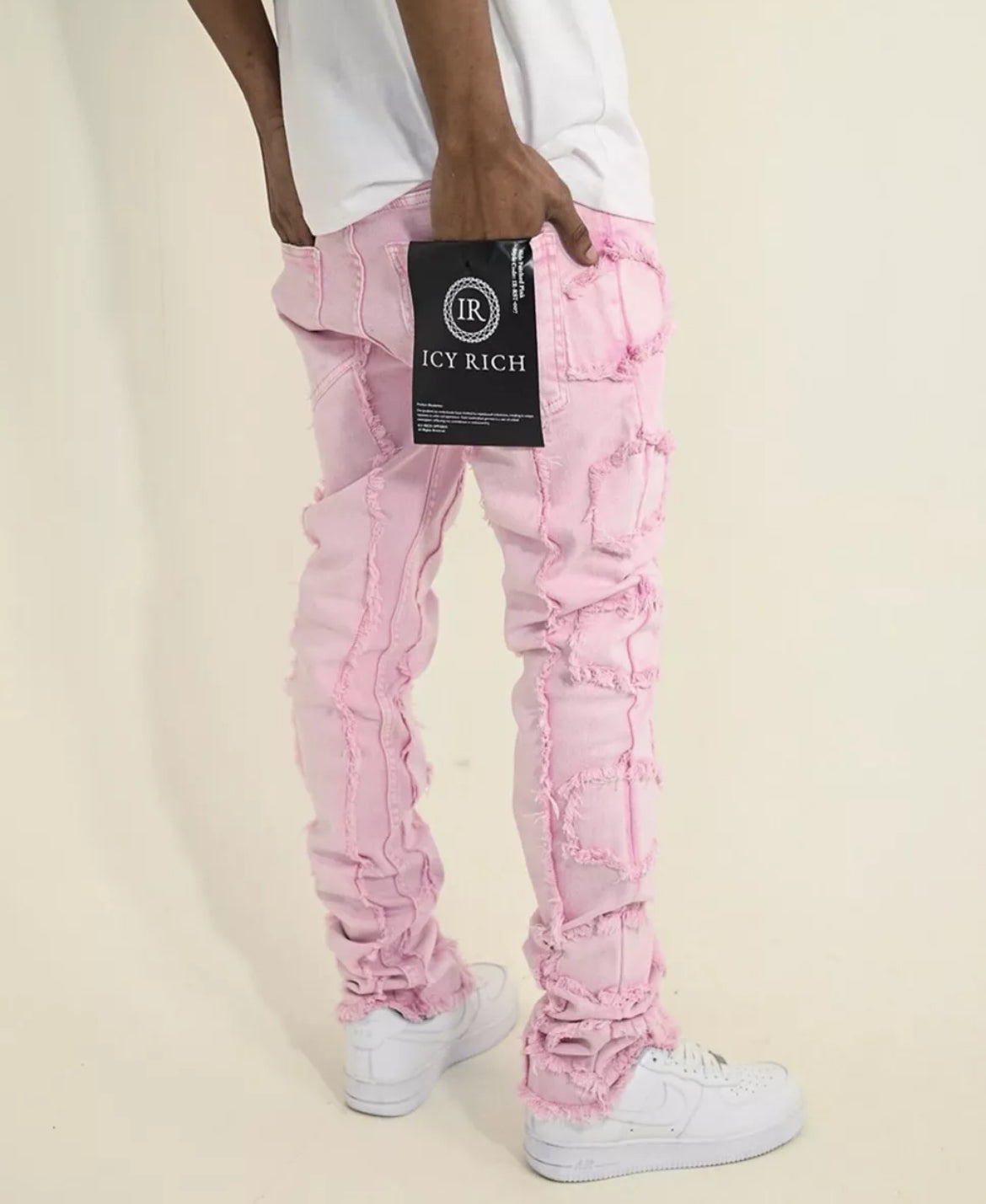 Pink men jeans