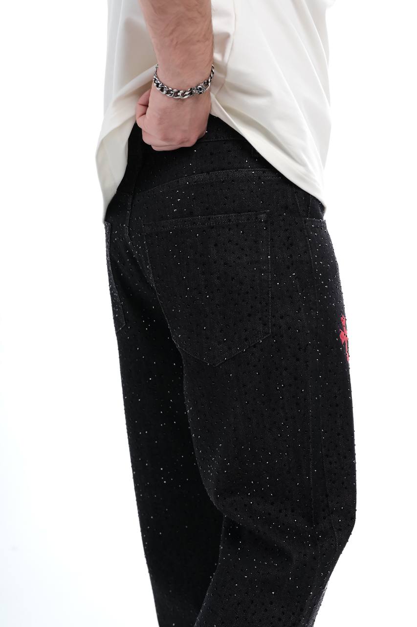 Crossfire Black Rhinestone Jeans