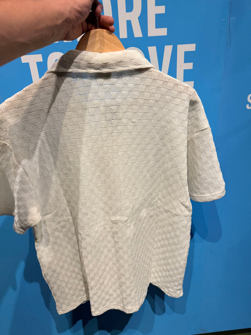 2025 summer button up T-shirt
