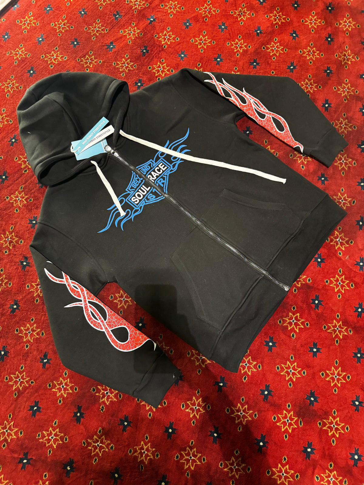 Masterboy Red Flame Rider Hoodie