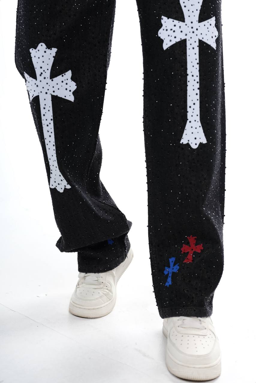 Crossfire Black Rhinestone Jeans
