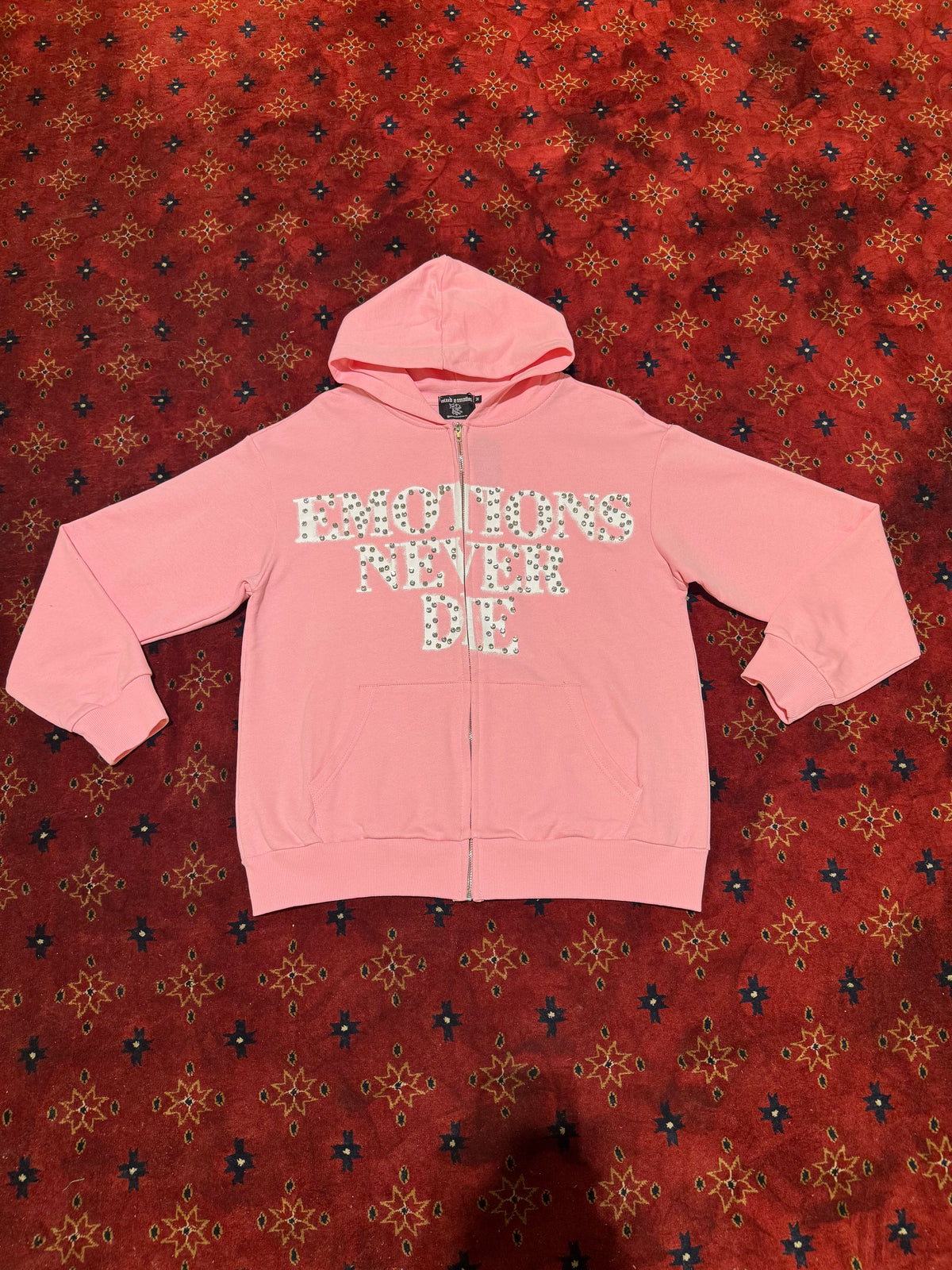 Mixed Emotion Zip Up Hoodie