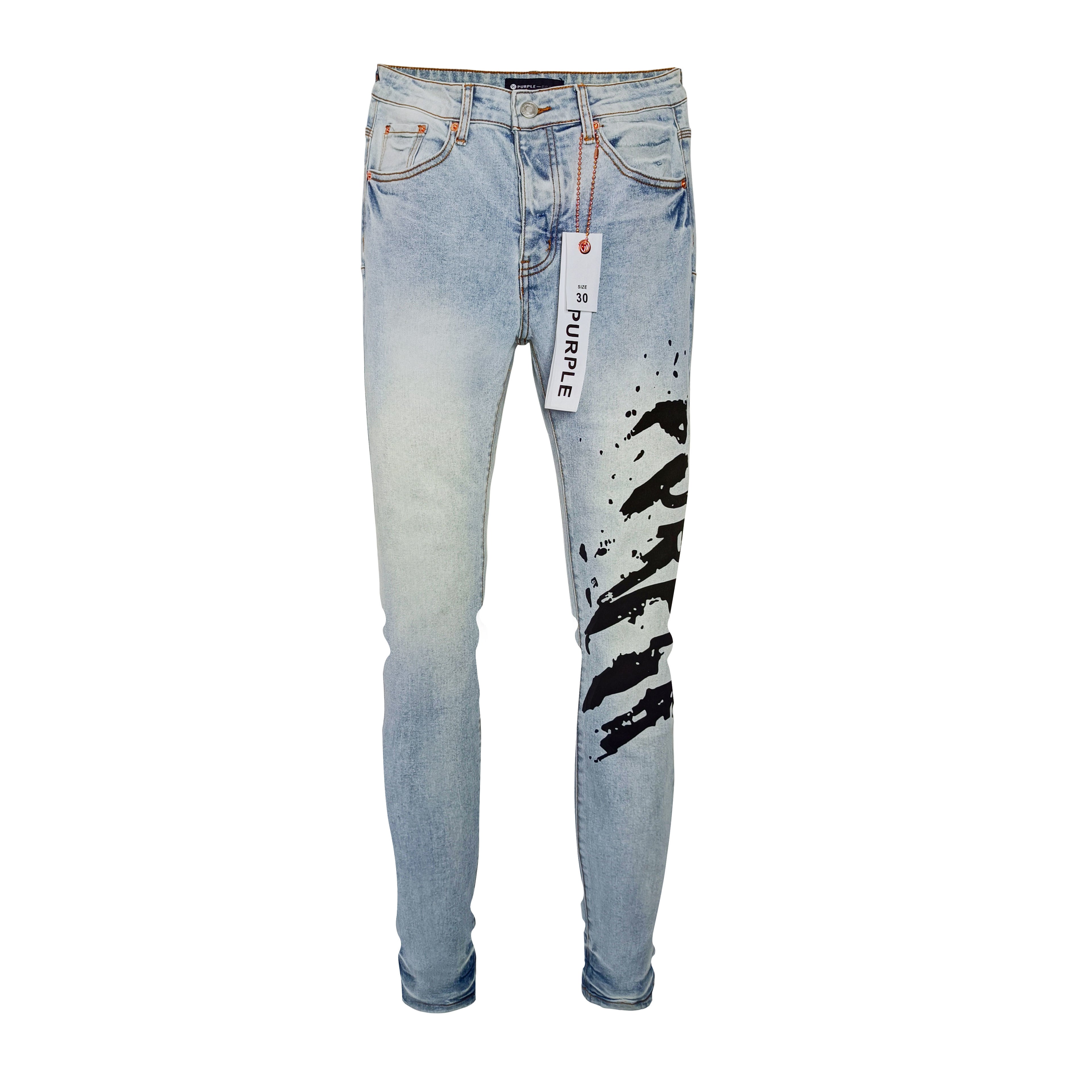 purple slim jeans