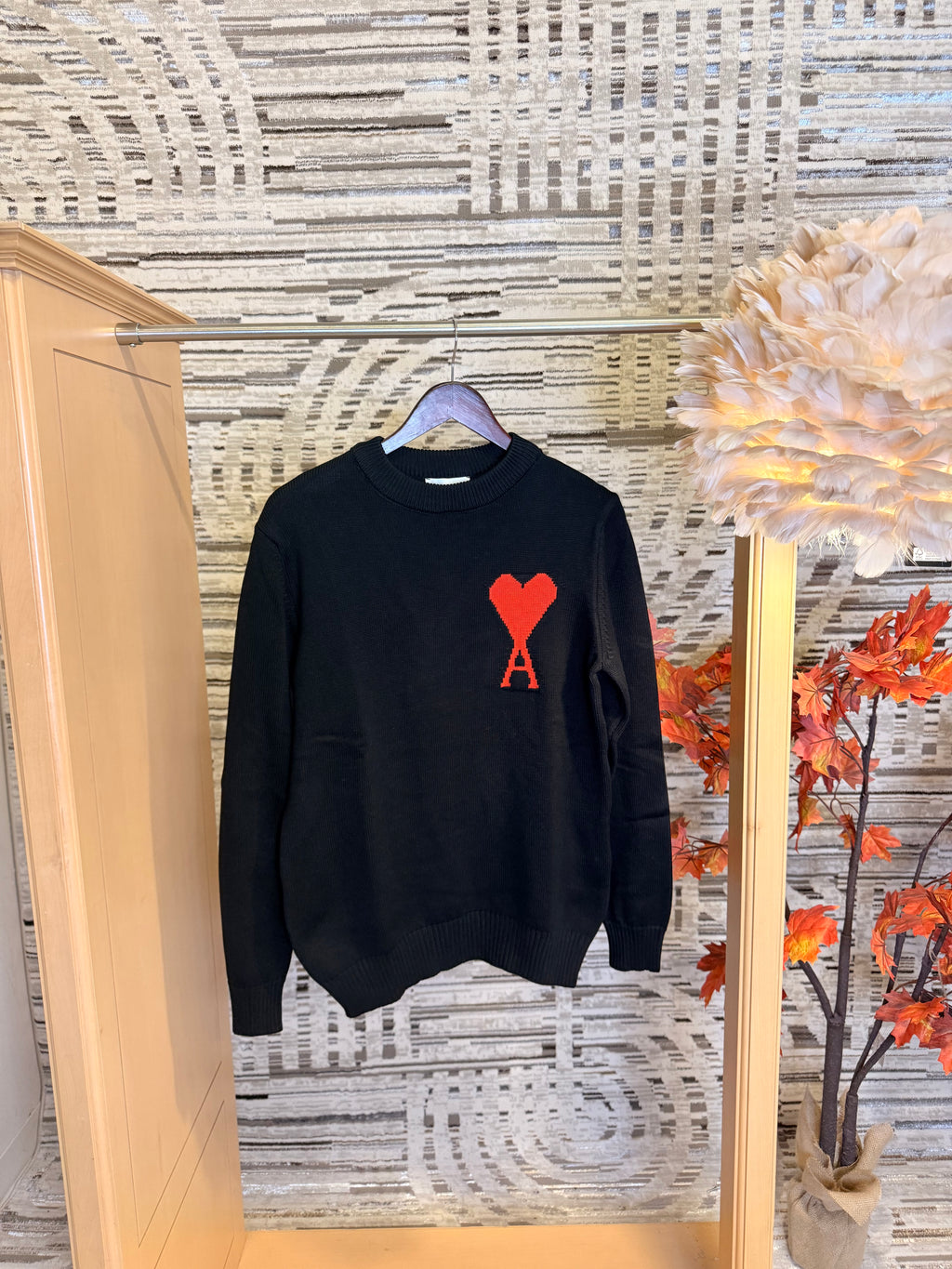A Heart White Hoodie Sweater long sleeve