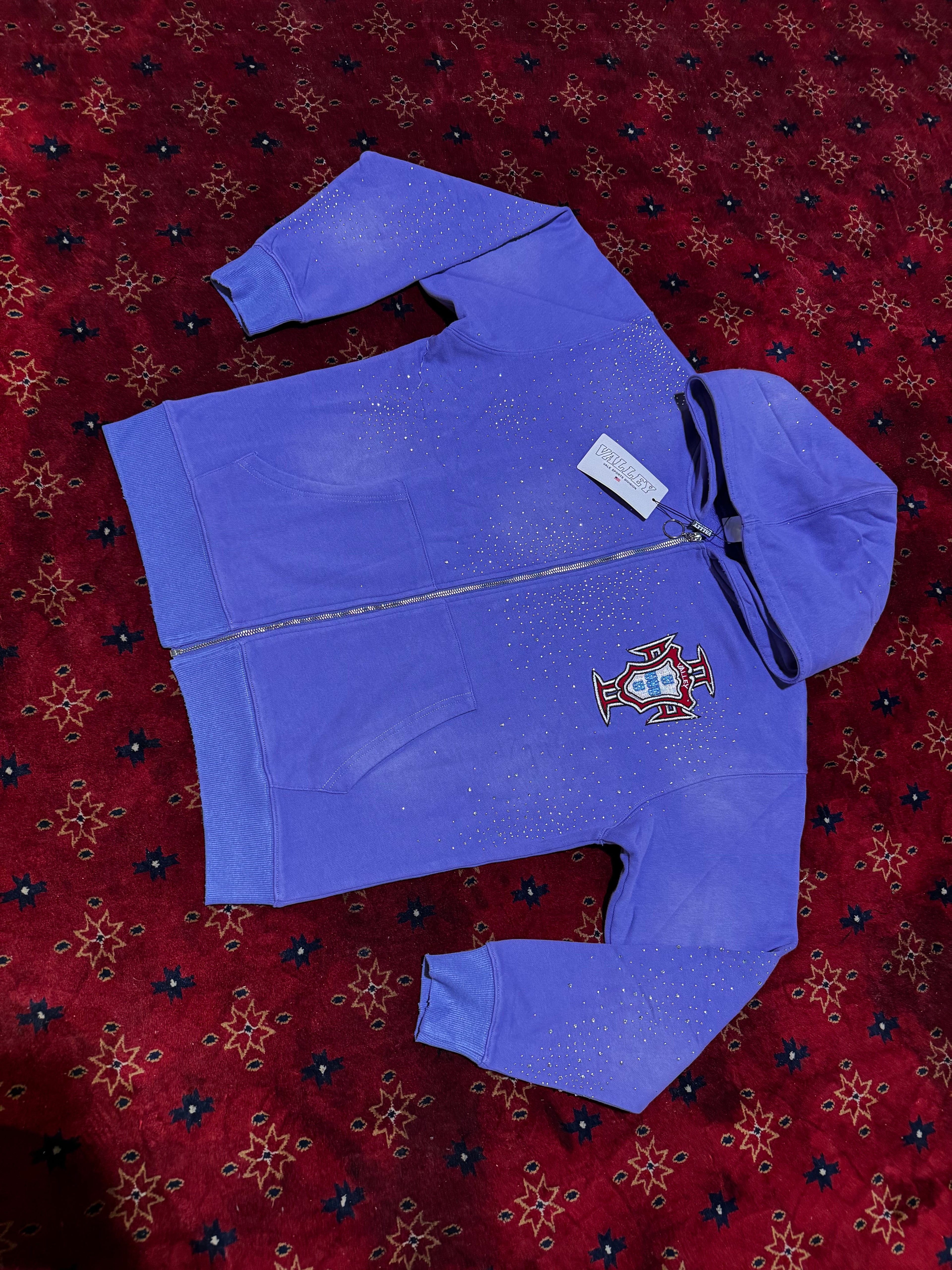 Valley Dreams Rhinestone Zip Up Hoodie (Copy)