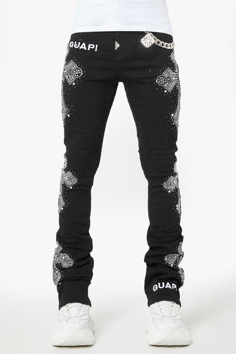 Guapi Original rhinestone flare skinny pants