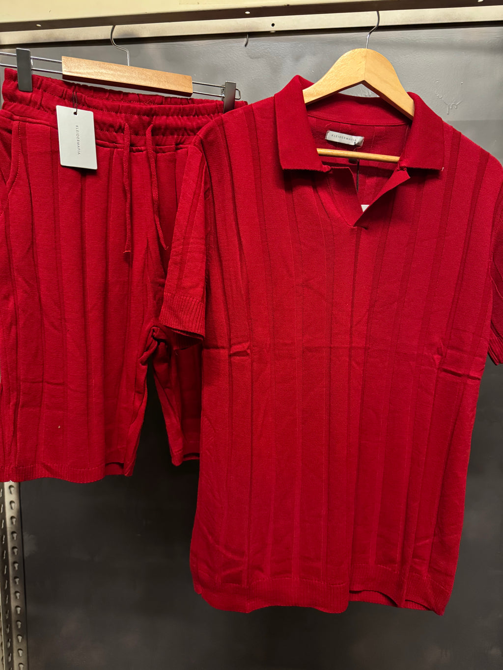 Wide ribbed polo summer sets
