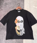 Black Masked Cotton T shirt