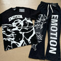 Mixed Emotions Sets Shirts and flare pants
