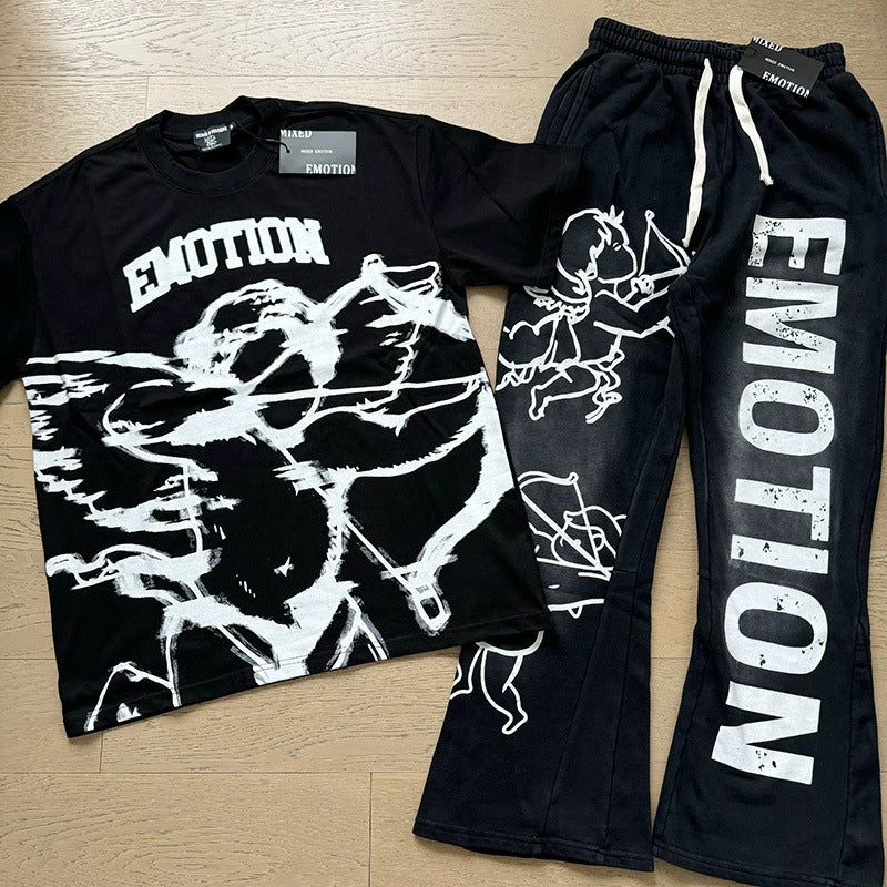 Mixed Emotions Sets Shirts and flare pants