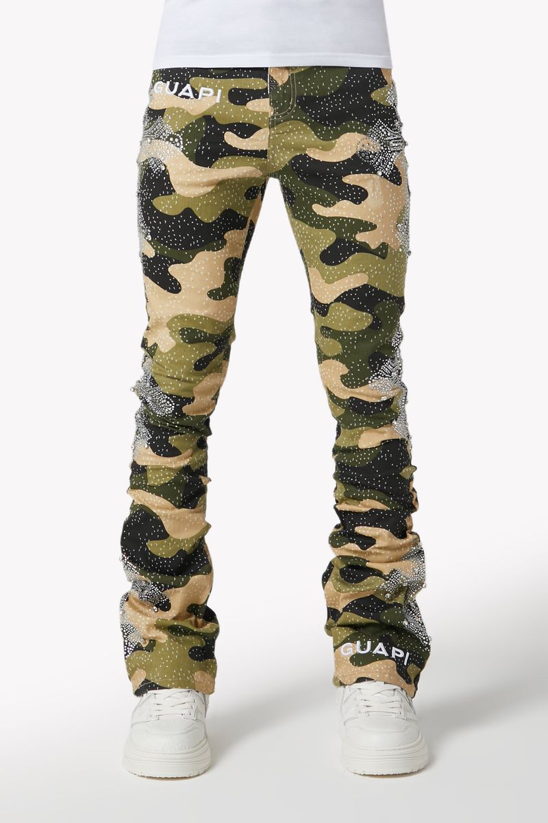 Guapi Original rhinestone flare skinny pants