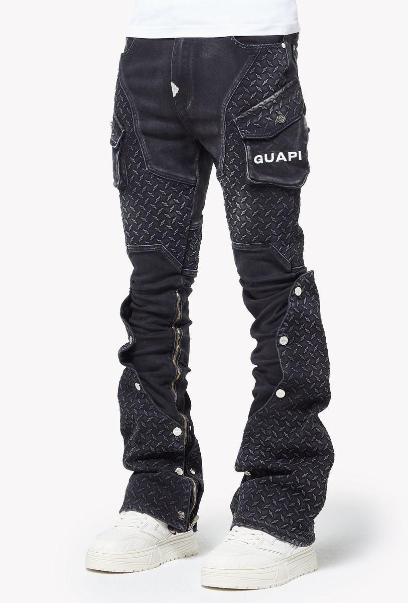 Vintage Black Steel Plate Denim