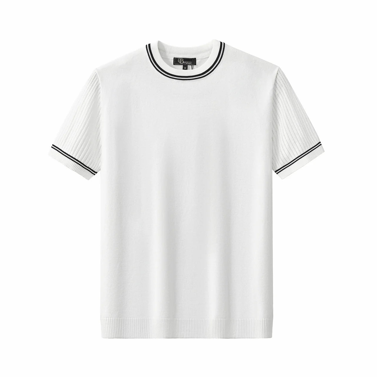 STRATO TRIM TEE BLACK BARACCO