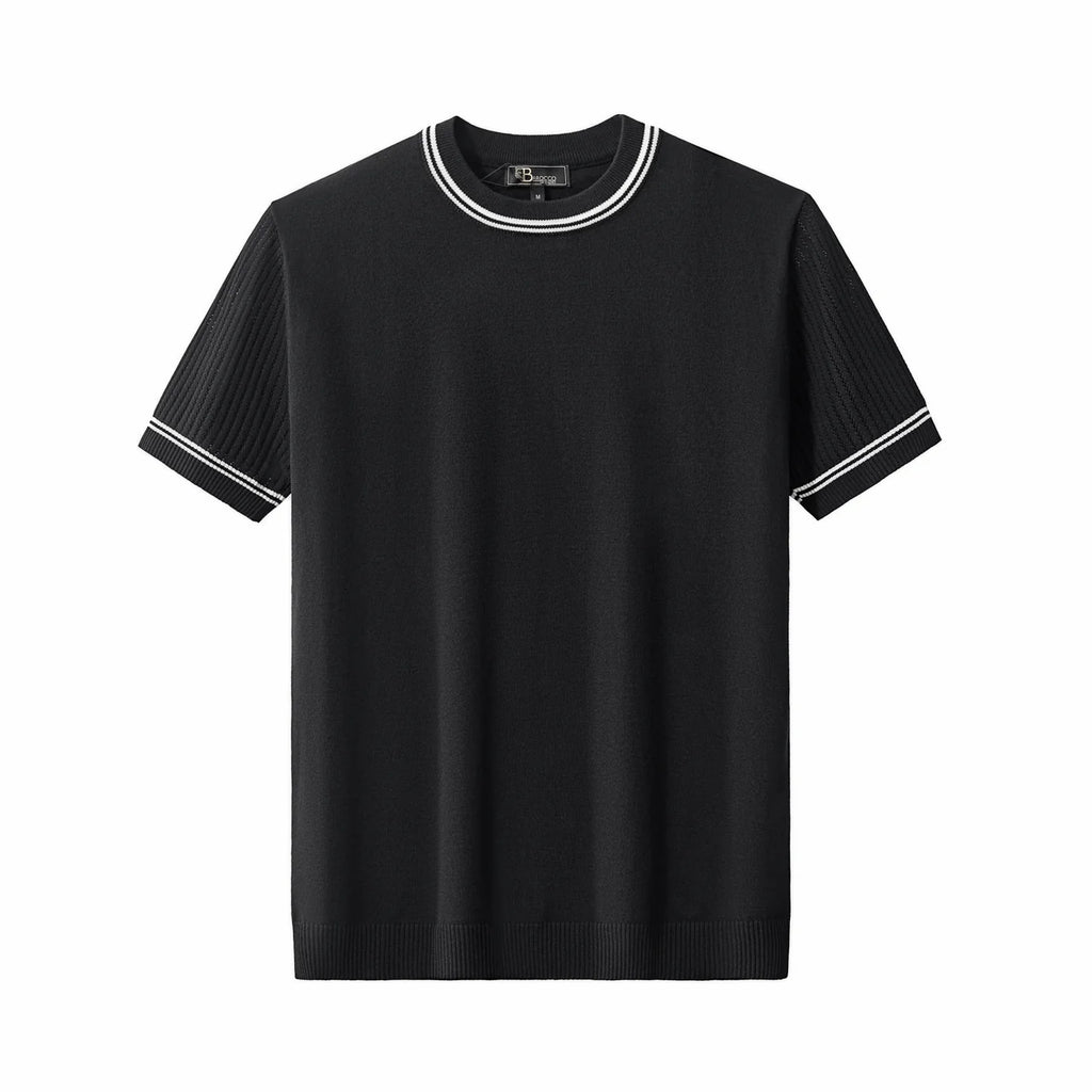 STRATO TRIM TEE BLACK BARACCO