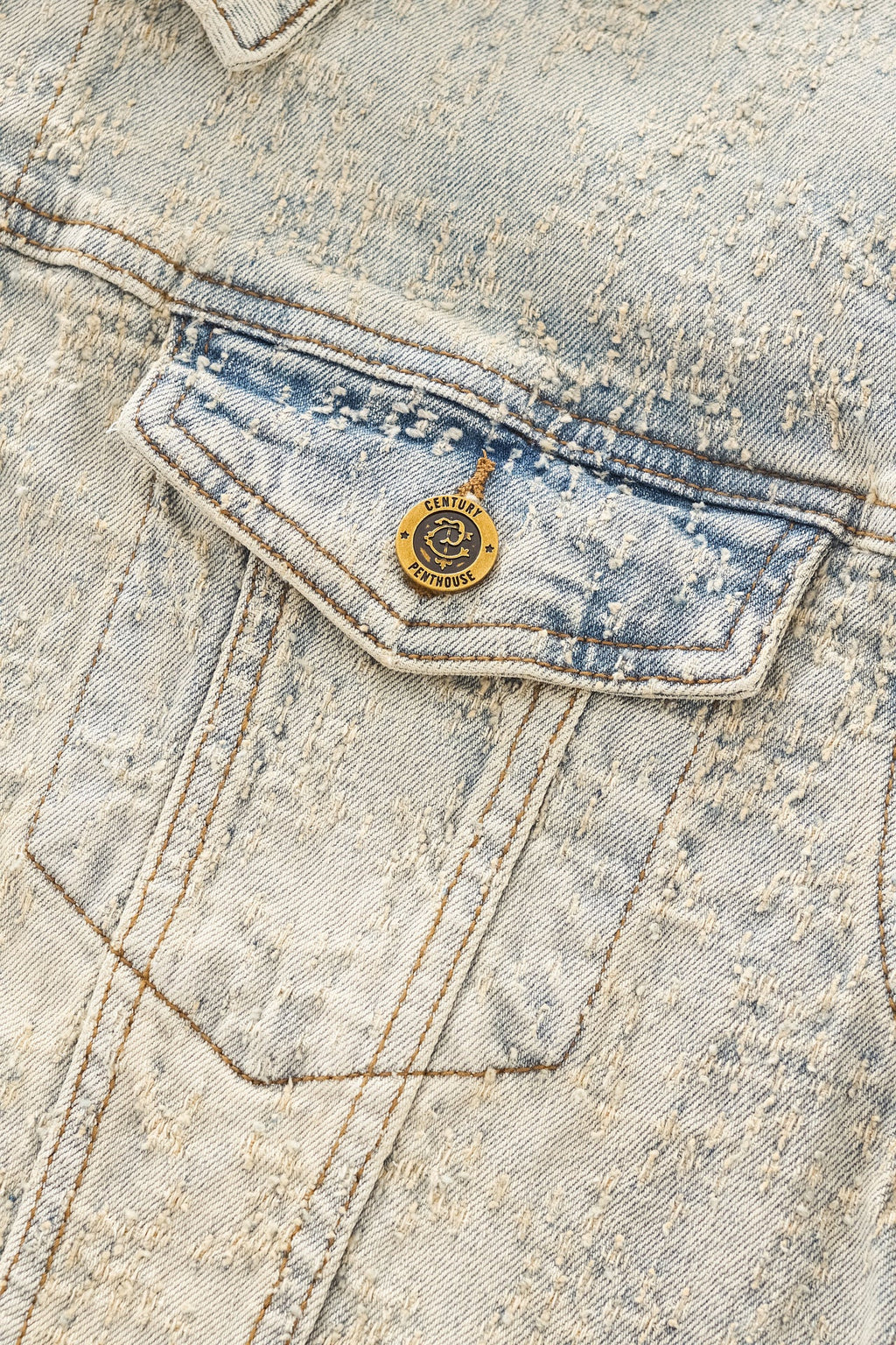SANCTUM CROSS DENIM JKT – CENTURY PENTHOUSE TAN