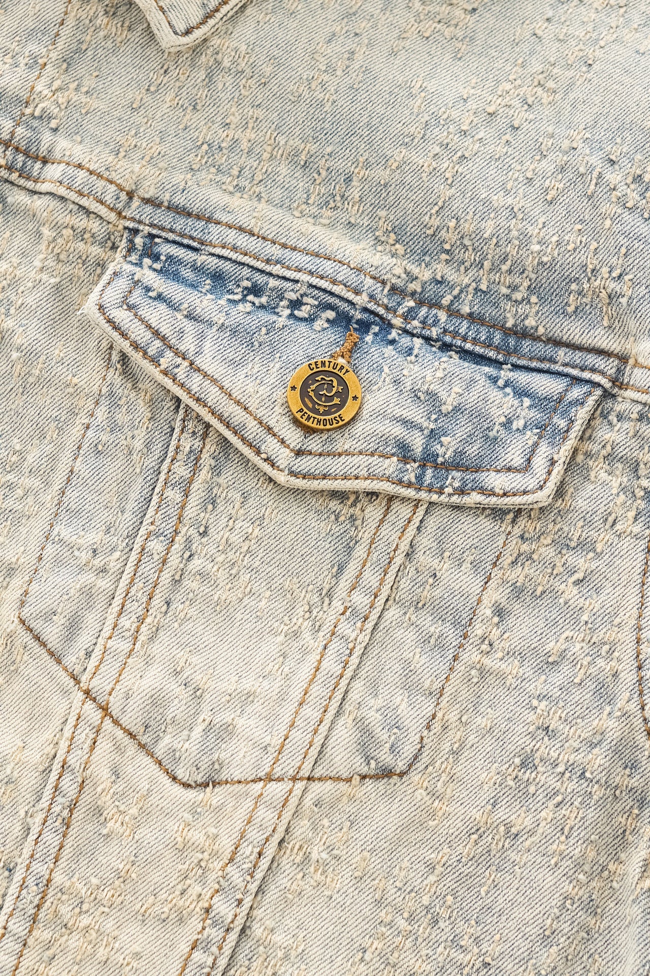 SANCTUM CROSS DENIM JKT – CENTURY PENTHOUSE TAN