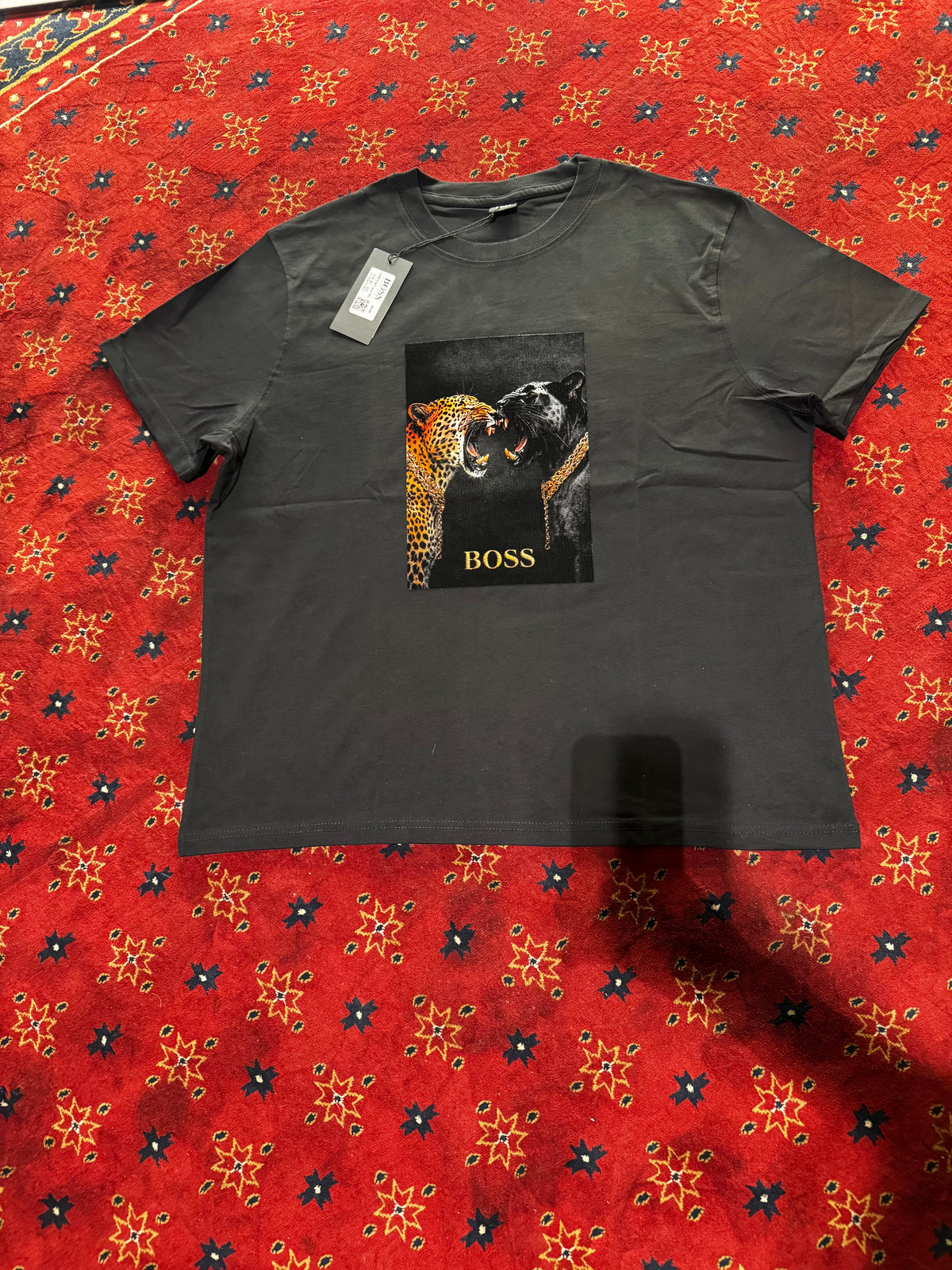 Boos Cheetah Print T-shirt