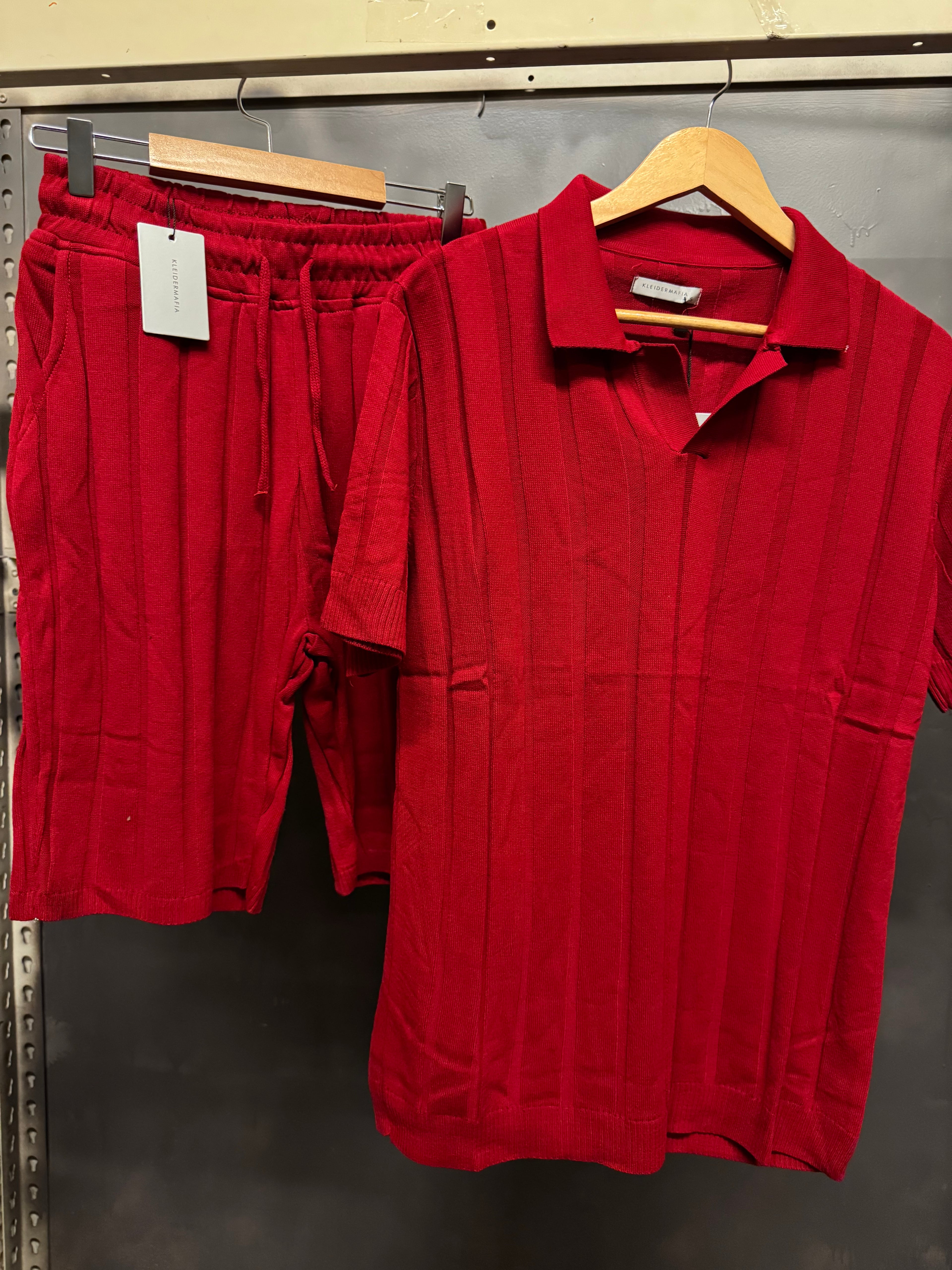 Wide ribbed polo summer sets