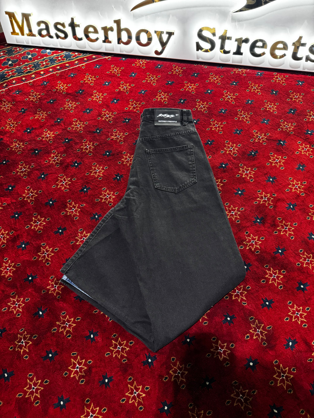 Masterboy cross Black straight Jeans