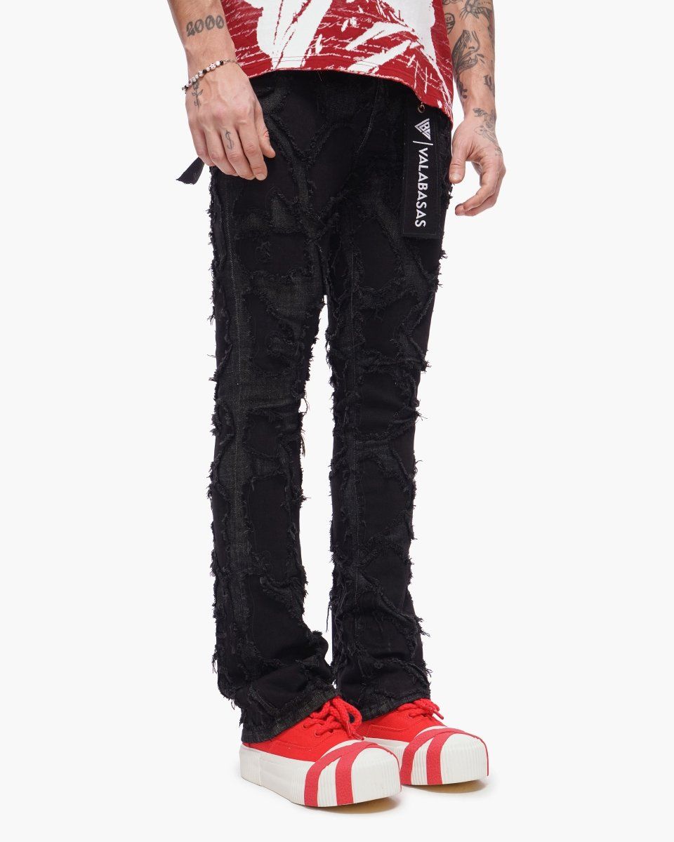 Valabasas Charcoal Skinny black washed