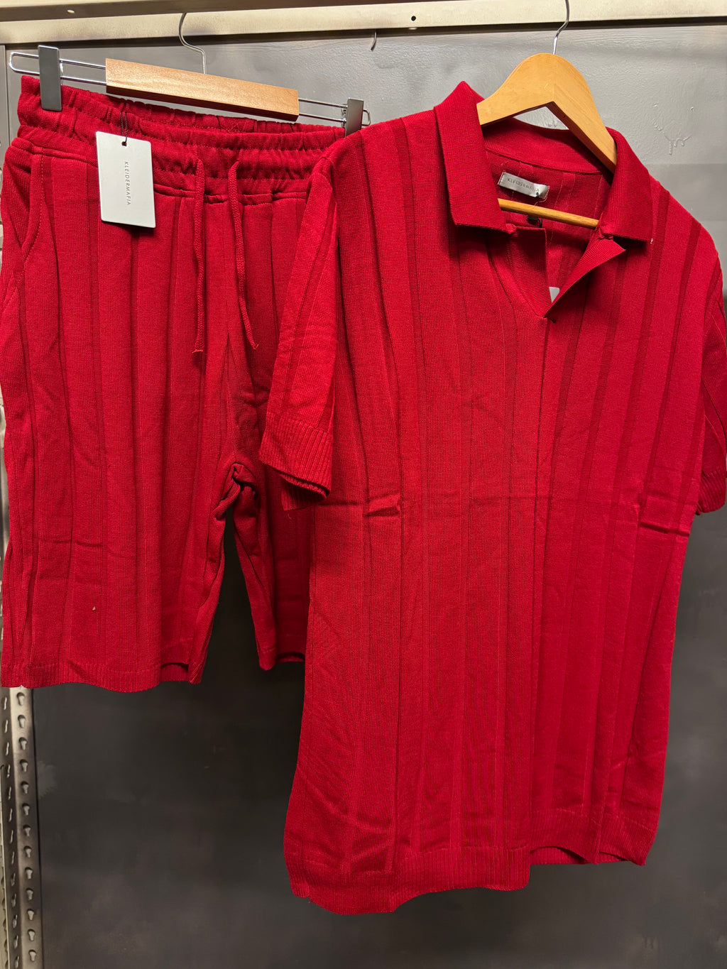 Wide ribbed polo summer sets