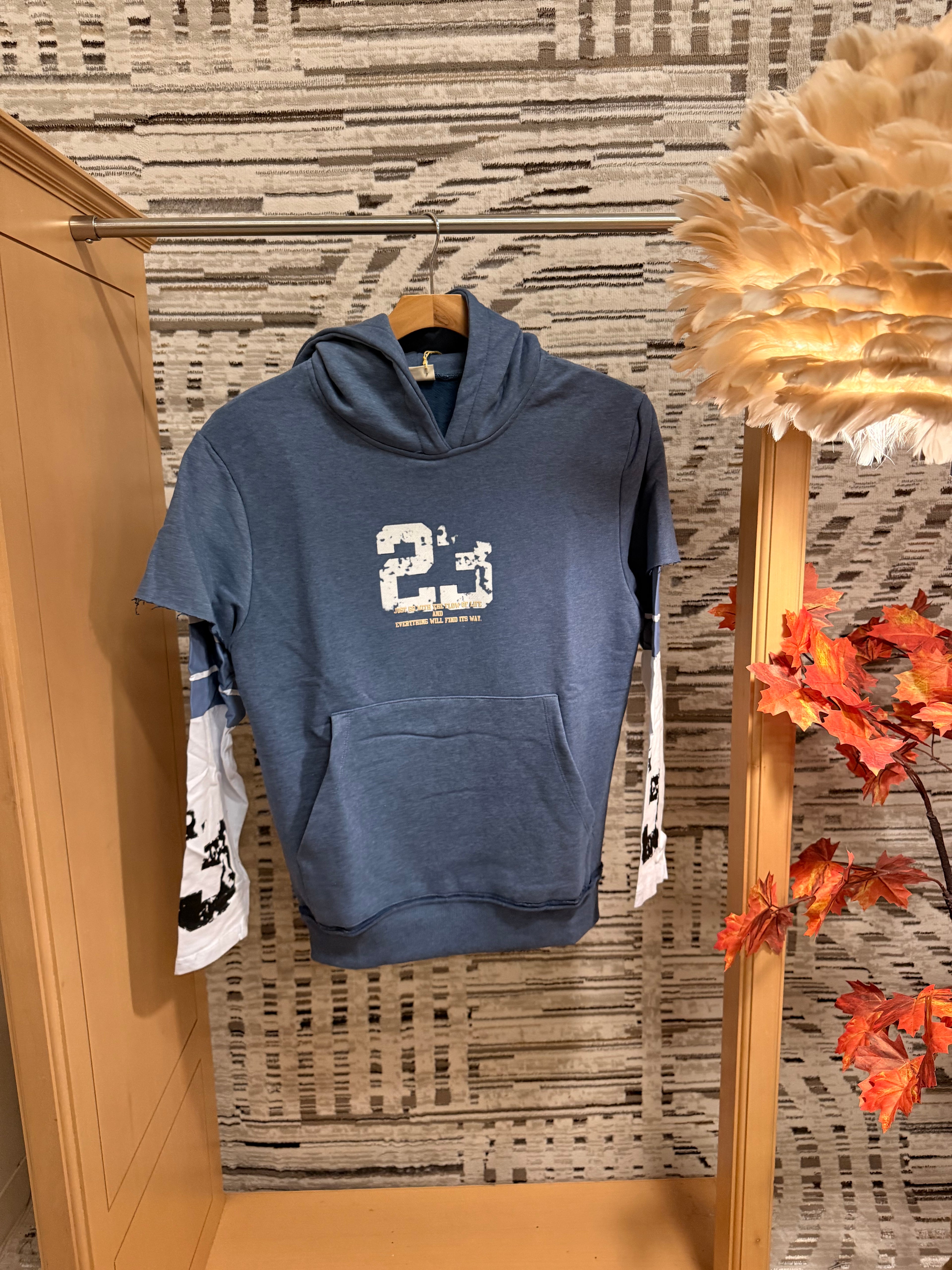 Double sleeve 23 hoodie