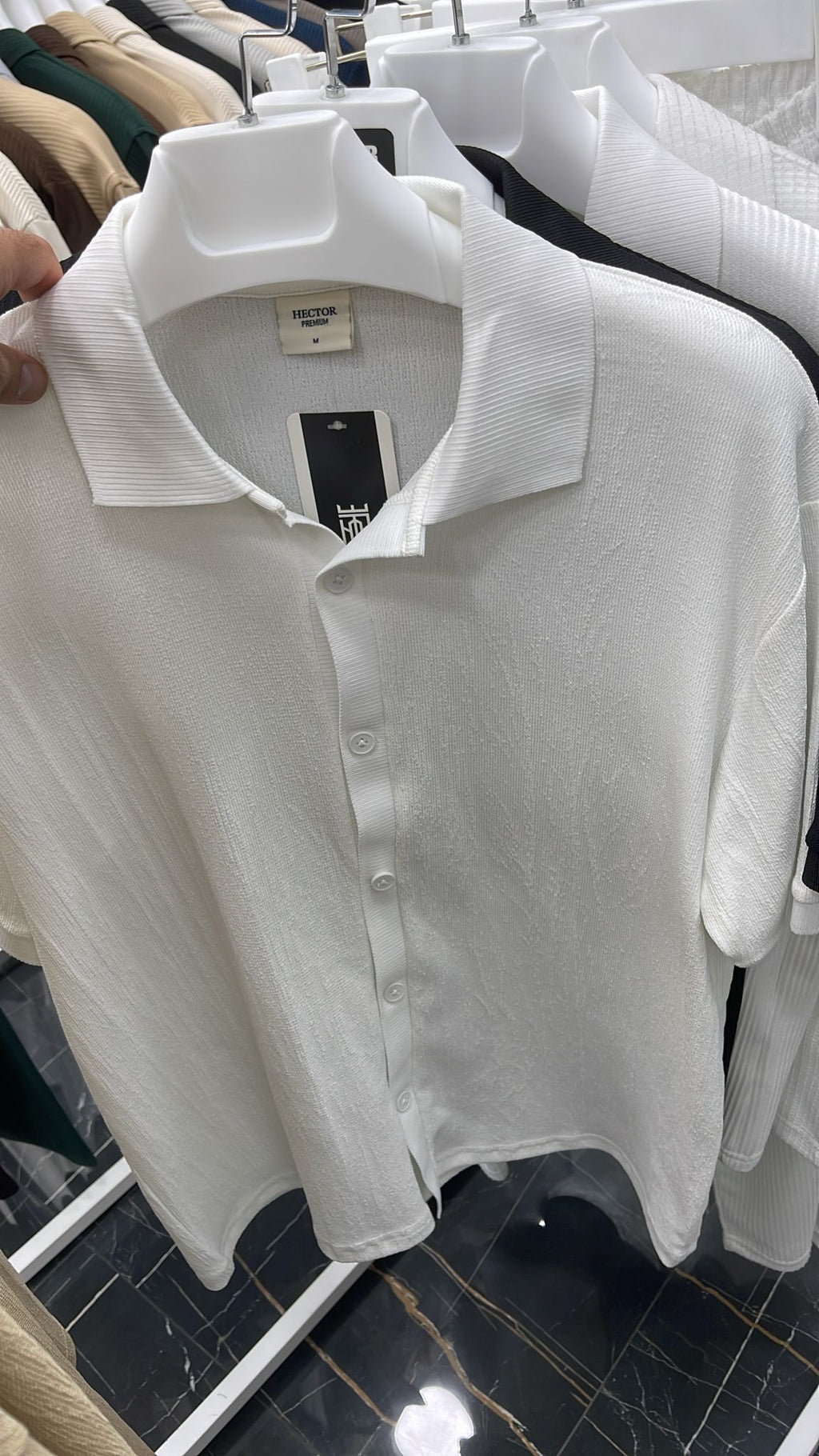 Gentle Button up solid color