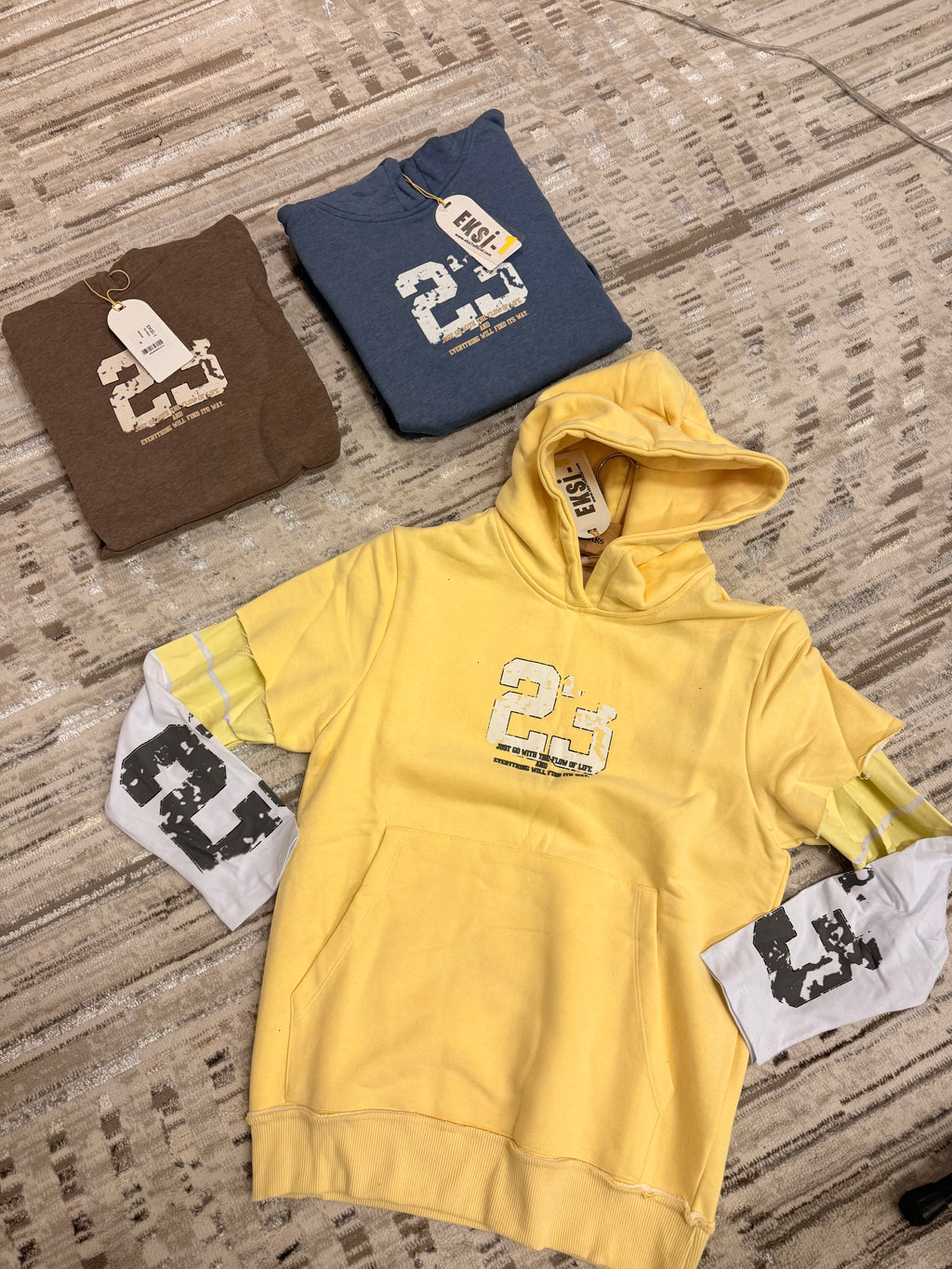 Double sleeve 23 hoodie