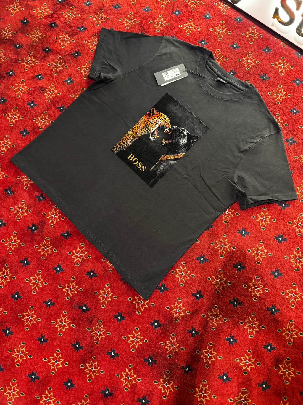 Boos Cheetah Print T-shirt