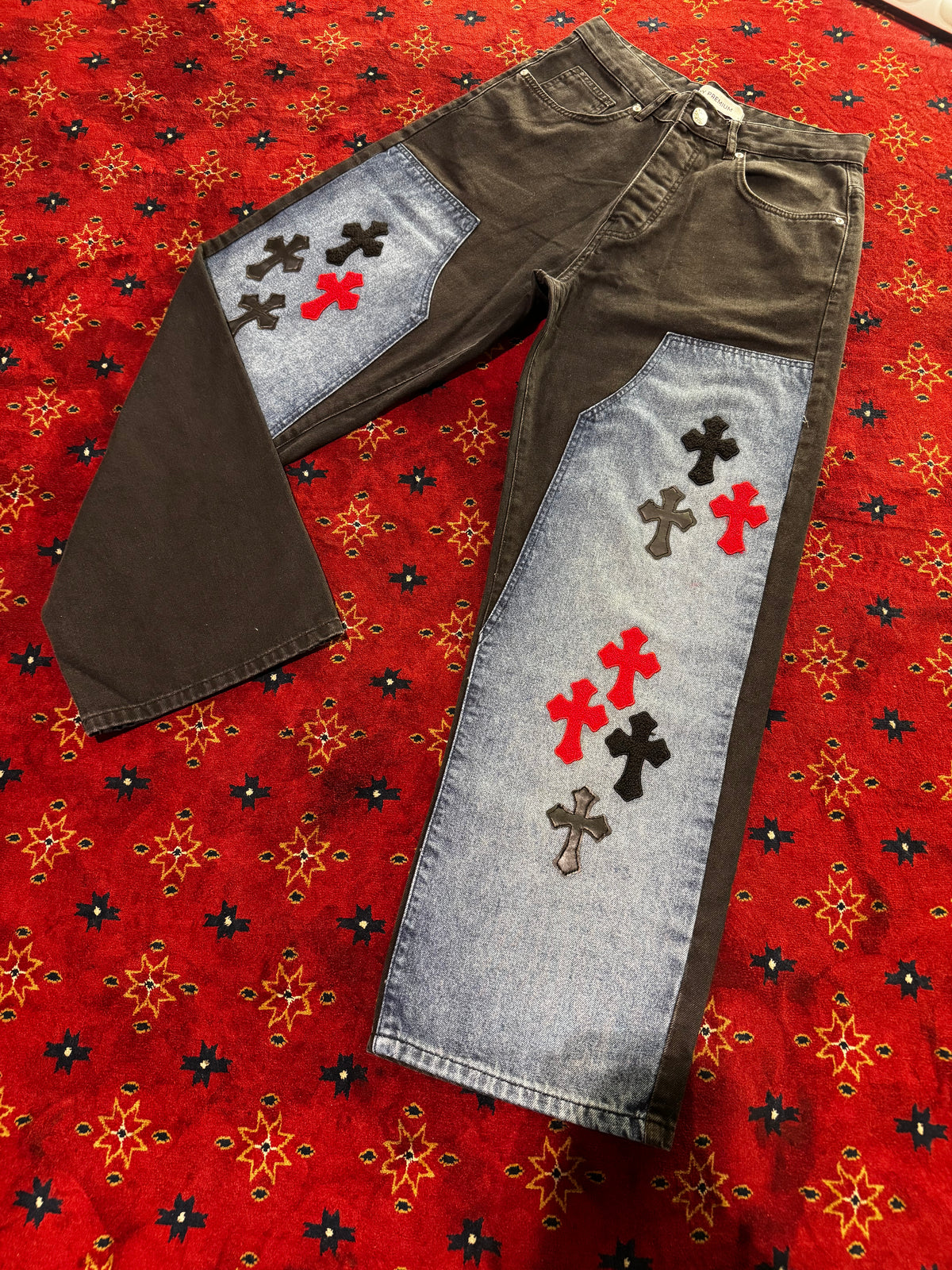 Masterboy cross Black straight Jeans