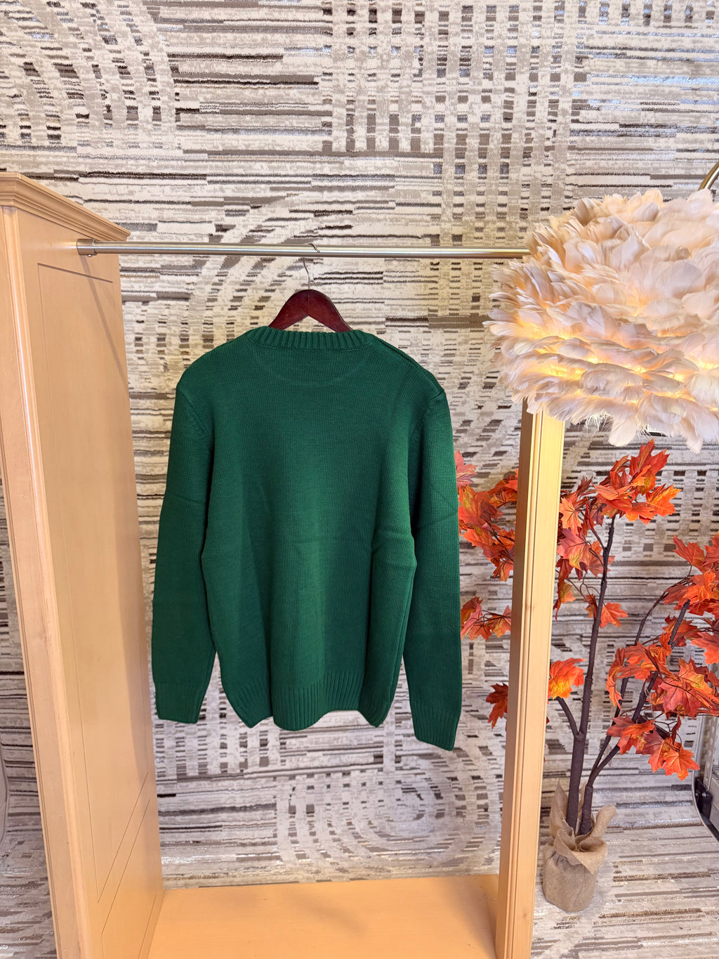 A Heart green sweater long sleeve