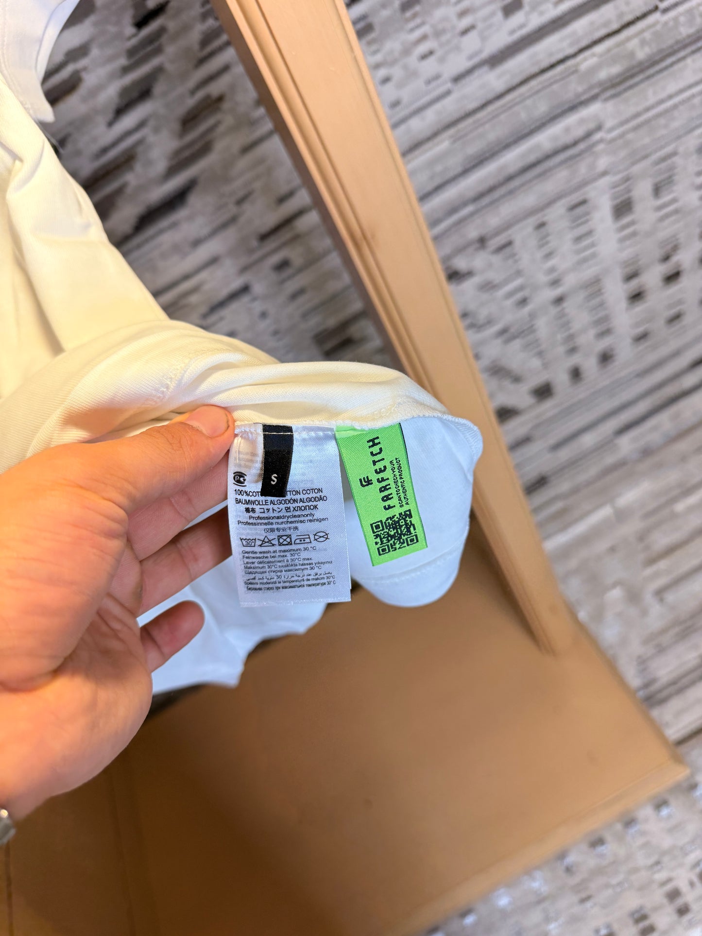 Stussy Fuzzy Dice T-Shirt White & Black