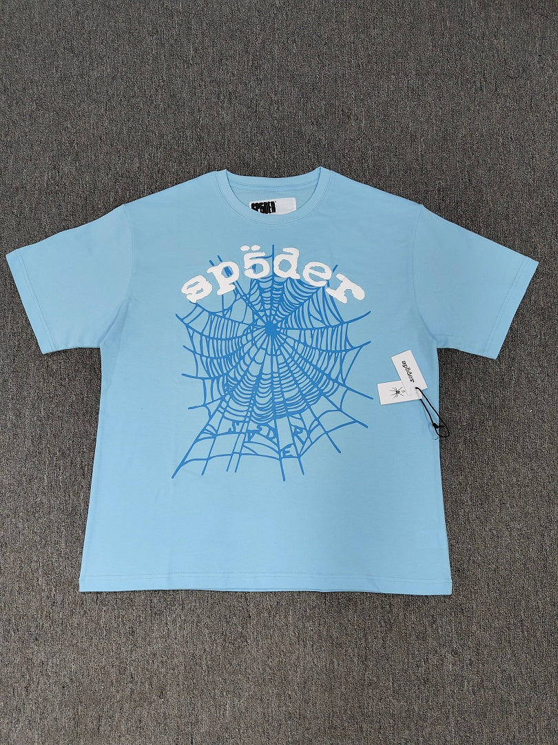 Spider light blue Tee