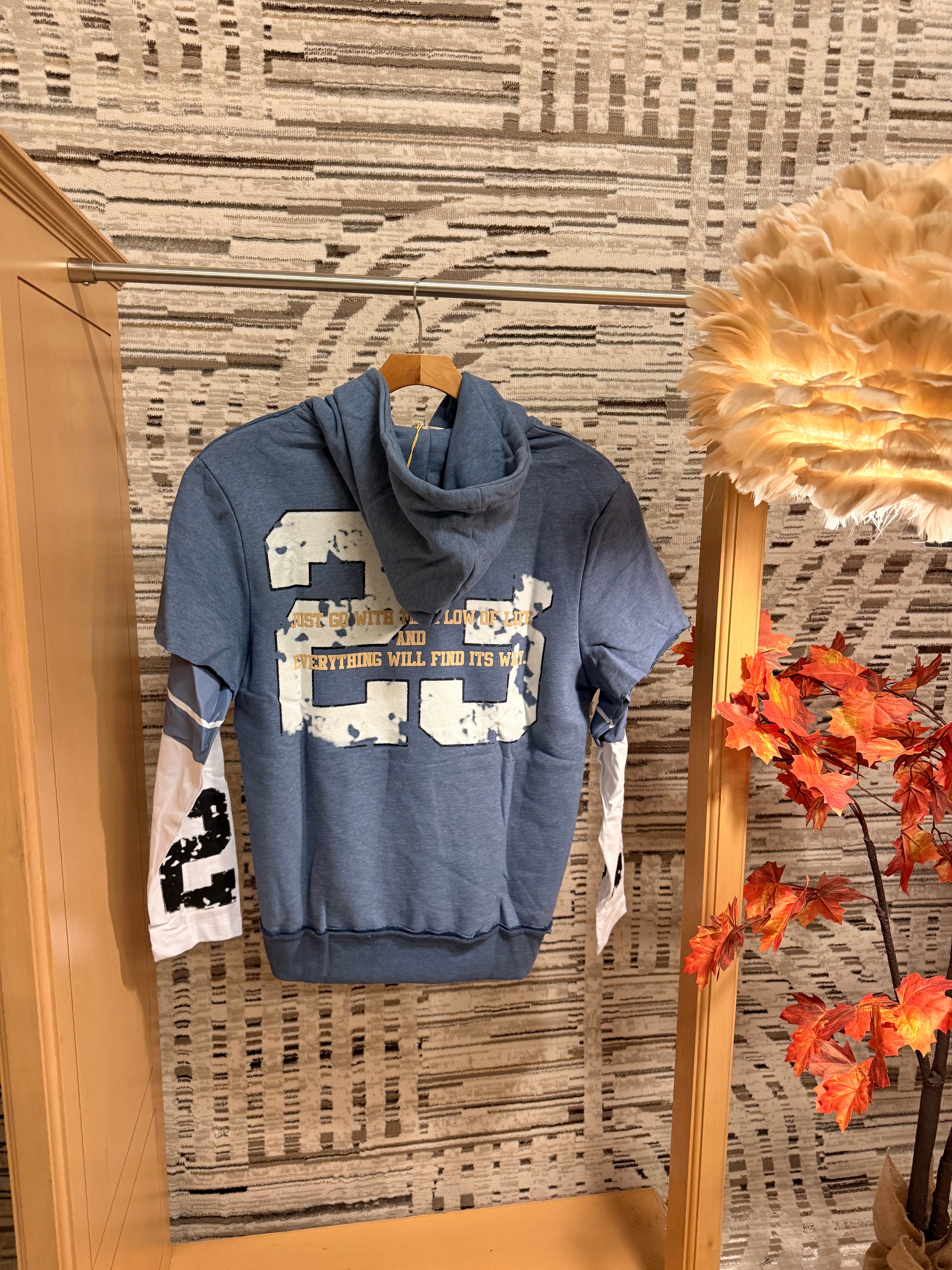 Double sleeve 23 hoodie